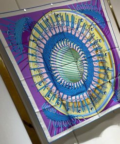 Hermes Alternateur Double Face Scarf 90 In Purple