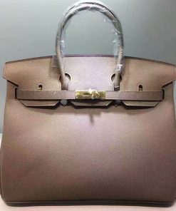 Hermes Birkin Bag Epsom Leather Gold Hardware In Cherry