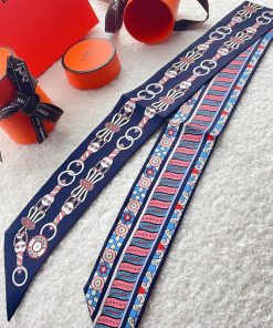 Hermes En Rosace Twilly In Blue