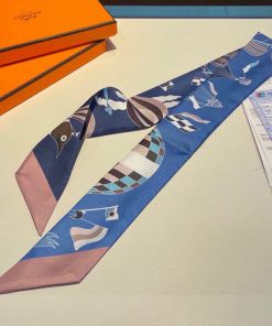 Hermes Les Folies Du Ciel Twilly In Blue