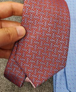 Hermes Time Keeper Tie In Red